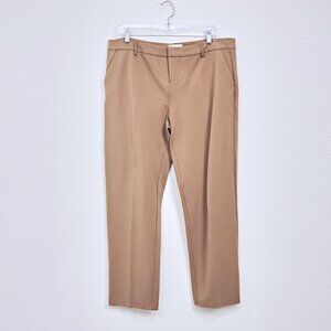 NWT Korye Mid Rise Straight Leg Dress‎ Pants Tan Women 33